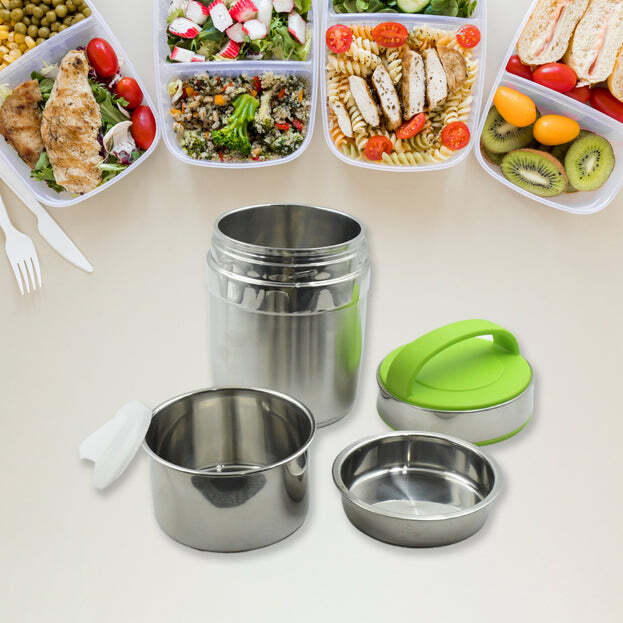 LEAK-PROOF THERMOS FLASK FOR HOT FOOD WARM SOUP CUP VACUUM INSULATED LUNCH BOX (5514)