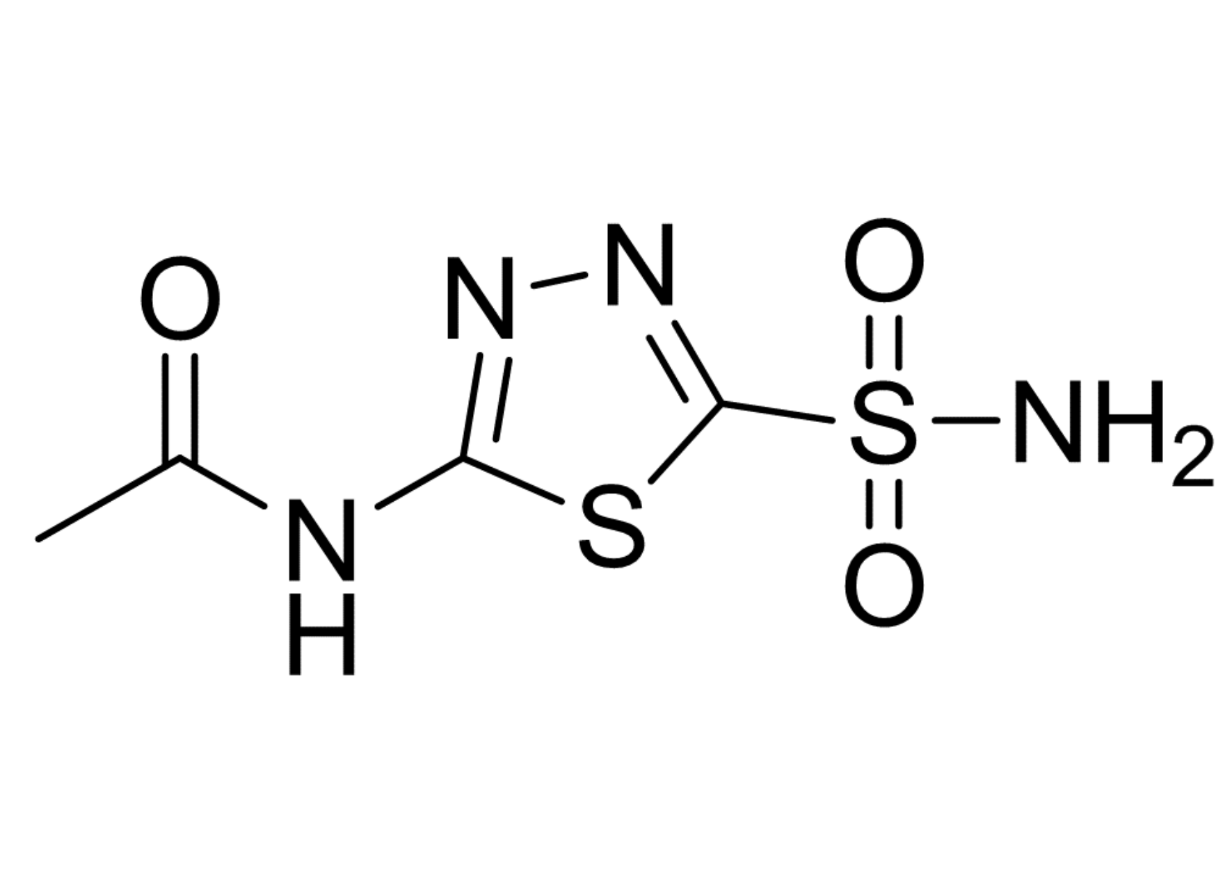 2-acetamido-5-sulfamoyl-1 3 4-thiadiazole Acetazolamide