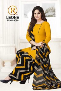 R Leone Synthetic Selection Design Dress Material