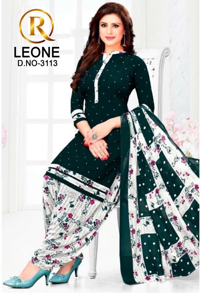R Leone Synthetic Selection Design Dress Material