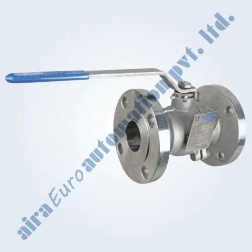 Silver 2 Piece Design Ball Valve