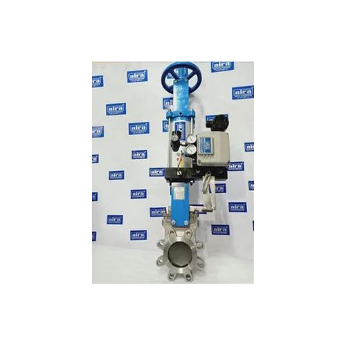 Silver Knife Edge Gate Valve