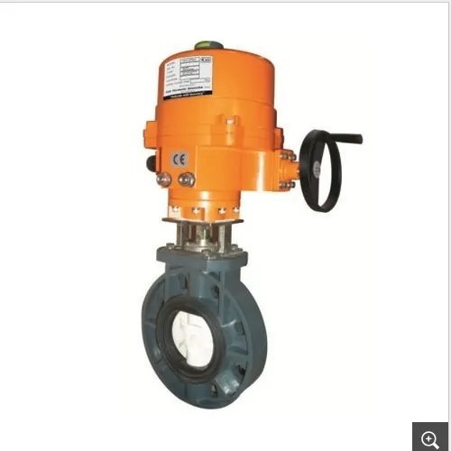 Motorised Upvc Body Butterfly Valve With Electrical Actuator