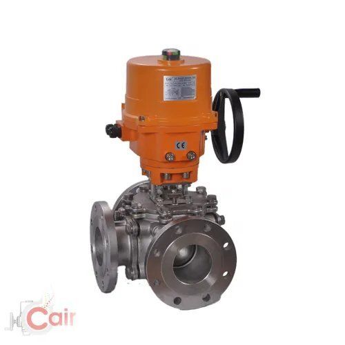 Motorized Multi Port Design 3 - 4 Way Ball Valve With Electrical Actuator