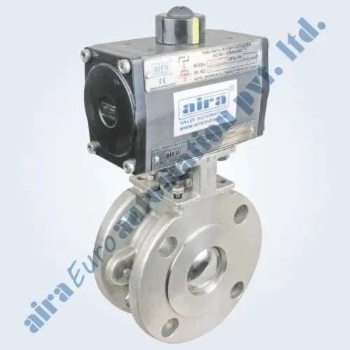 Pneumatic Wafer Type Floating Ball Valve