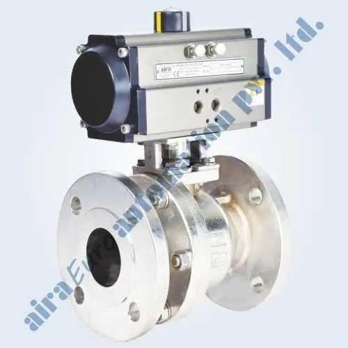 Pneumatic Rotary Actuator 2 Piece Design Ball Valve