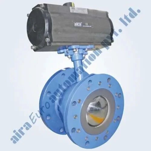 Pneumatic Actuator Operated Flush Bottom Reduce Bore Floating Ball Valve