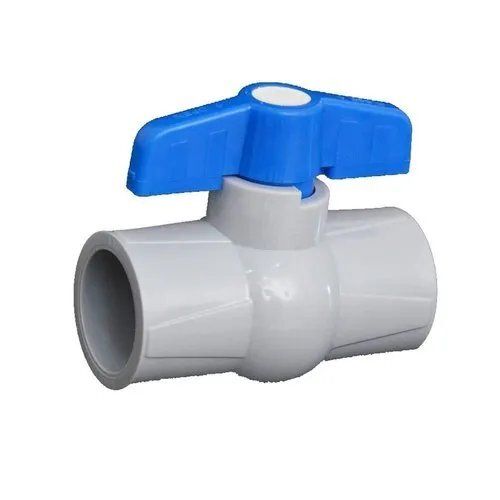 White & Blue Pvc Ball Valve