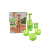 FOOD CHOPPER EASY TO CLEAN MANUAL HAND CHOPPER DICER SLAP PRESS CHOPPER MINCER FOR VEGETABLES ONIONS GARLIC NUTS SALADS (5845)