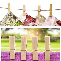 MULTIPURPOSE WOODEN HEAVY CLIP (20 PIECES) FOR CLOTHESPIN DRYER HANGER PHOTO PAPER PEG PIN CRAFT CLIPS FOR SCHOOL ARTS CRAFTS DECORATION (6071A)