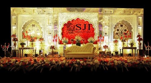 Grand Mirror Mosaic Wedding Stage