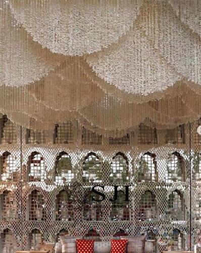 Latest Glass Mirror Mosaic Wedding Stage
