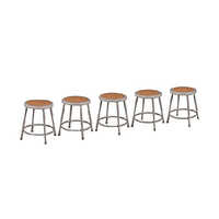 Steel Lab Stool - Stainless Steel, Ergonomic Adjustable Height, Easy To Clean | Durable Design, Lightweight Mobility, Modern Aesthetic