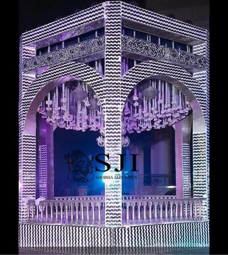 Glass Mirror Mosaic Wedding Mandap