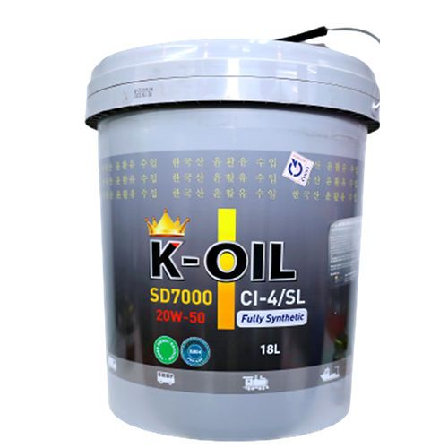 18 Ltr Sd7000 20W-50 Ci-4-Sl Fully Synthetic Oil Application: Commercial