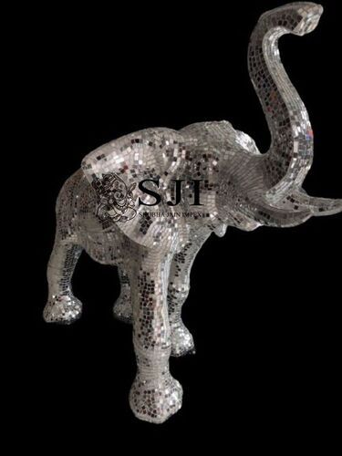 Mirror Mosaic elephant statue