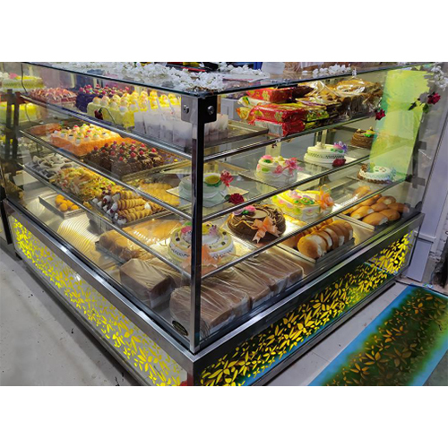 As Per Requirement Pastry Display Showcase