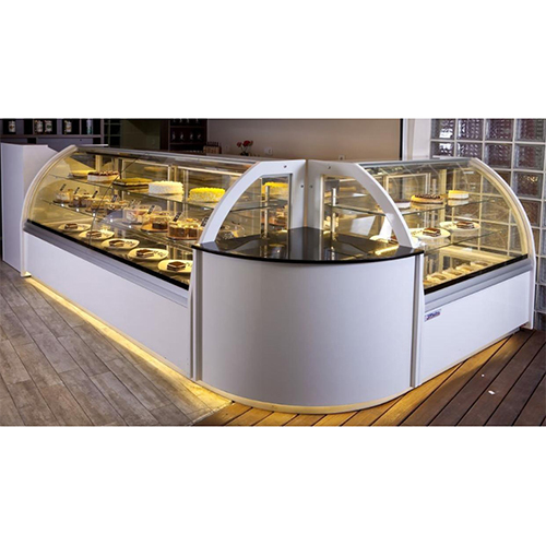 Commercial Display Glass Showcase - Color: As Per Requirement