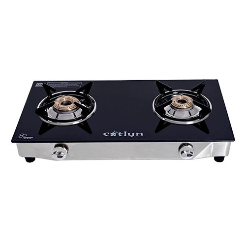 Two Burner Glass Gas Stove Candid 2B Ss - Gs-Cd-2B-Blk-Ss Dimension (L*W*H): 600 Mm X 320 Mm Millimeter (Mm)