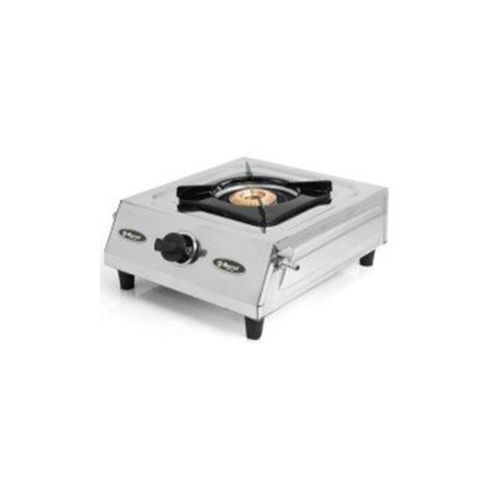 Stainless Steel Single Burner Lpg Gas Stove S-Br. Butterfly (800Gm) Sheet P-S C.I. Top Model No 1012