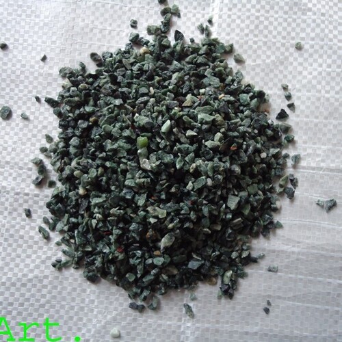 Dark Rich Green Colored Natural Crushed Marble Stone Chips for Terrazzo Flooring