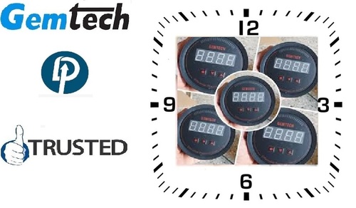 GEMTECH Series 3000 Digital Pressure Gauge Range 0 to 5000 PASCAL