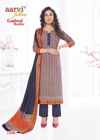 Aarvi Gadhwal Border Vol-8 Kurti Pant With Dupatta