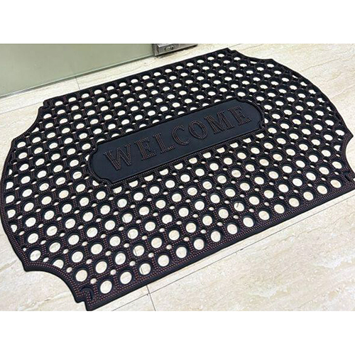 Chinese Black Rubber Hollow Doormat
