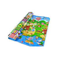 Baby Play Mat - Rectangle Shape, Multicolored Printed Design | Waterproof, Quick-drying, Anti-bacterial Features