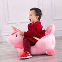 Kids Belt Sofa - Durable Fabric, One-piece Design, Vibrant Pink Color | Eco-friendly, No Assembly Required, 1-year Warranty