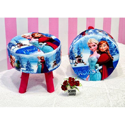 Beautiful Disney Prints Kids Wooden Stool No Assembly Required