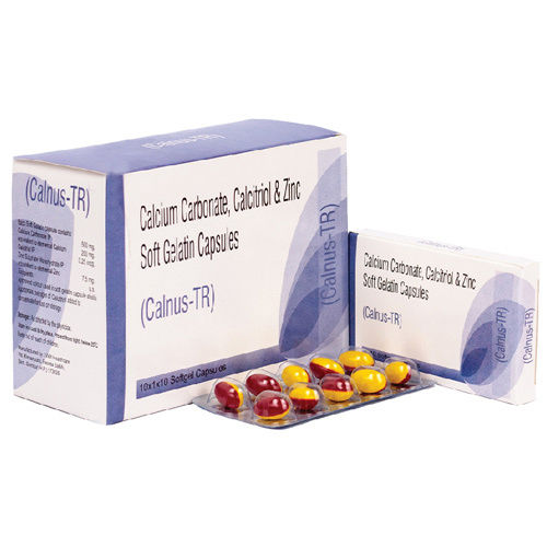 Calcium Carbonate Calcitriol And Zinc Soft Gelatin Capsules General Medicines