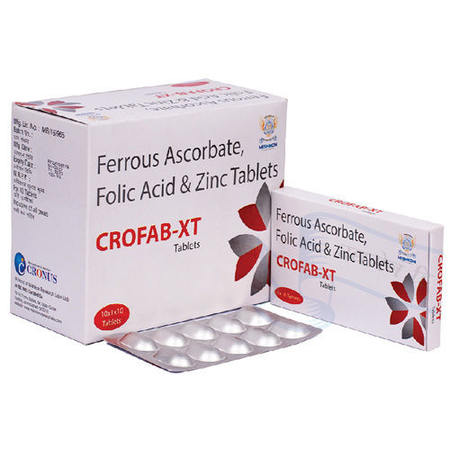 Ferrous Ascorbate Folic Acid And Zinc Tablets General Medicines