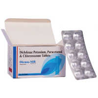 Diclofenac Potassium Paracetamol Tablets - 50mg/48mg/90mg Composition | Effective Pain Relief For Moderate To Severe Inflammation, Suitable For Adults, Prescription Only, Store At Normal Temperature