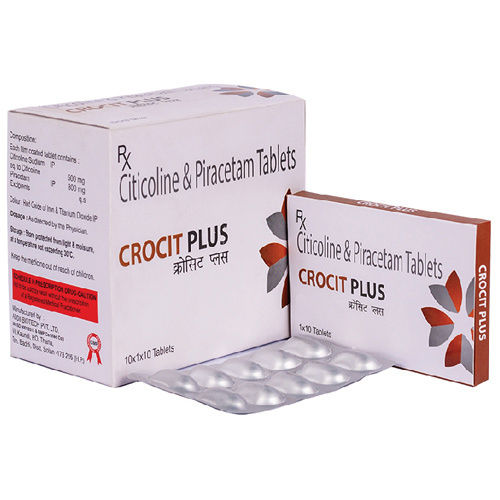 Citicoline And Piracetam Tablets - As per Suggestion Dosage | Ideal For Adults, General Medicines, Store at Normal Temperature