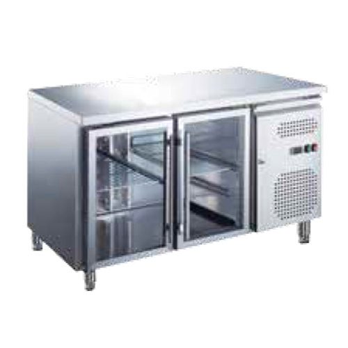 Stainless Steel 2 Glass Door Chiller