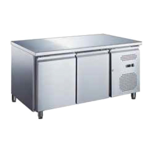 Stainless Steel 2 Door Work Top Chiller-Freezer