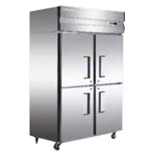 4 Door Vertical Chiller-Freezer - Stainless Steel, Customized Size | Double-Temperature, Industrial Usage, Refrigerant Equipped