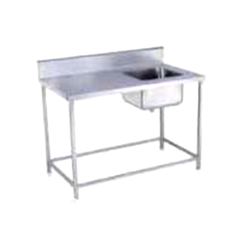 Table With Sink - Stainless Steel, Customized Size | Electric Power Source, Ideal for Commercial Hotel Use