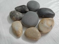 natural round flat pebbles loose steping stone