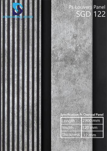 High Strength Ps Charcoal Louvers Panel