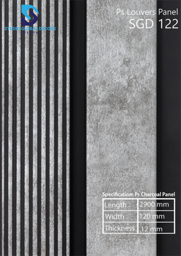 More Than 50 Designs Available Ps Charcoal Louvers Panel
