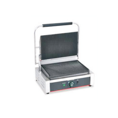Semi Automatic Tcg-811E Commercial Single Plate Electric Contact Grill