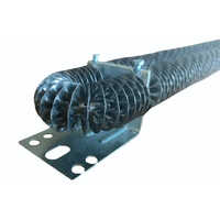Silver U Shaped Finned Air Heater