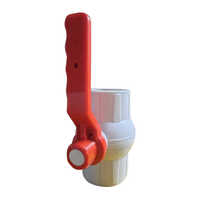 Plastic UPVC Ball Valves - UPVC Material, High Pressure, White and Red Color | Leak-Proof, Corrosion-Resistant, Adjustable Flow Control