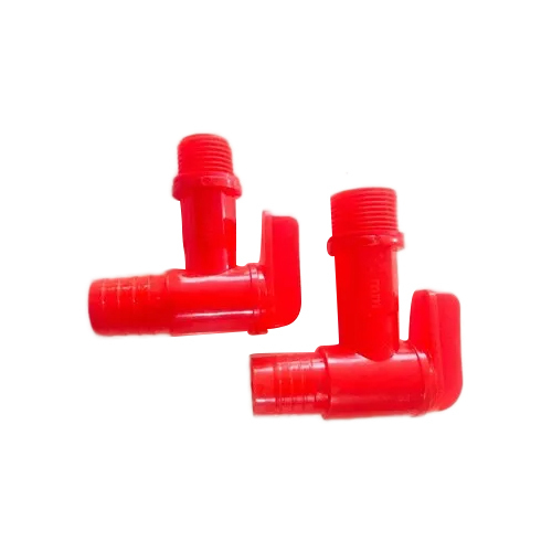 Red Plastic T Cock