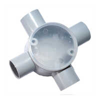 Pvc Circular Junction Box - Pvc Material, Customized Size | Rigid Design, Smooth Surface For Industrial Wiring & Cable Management