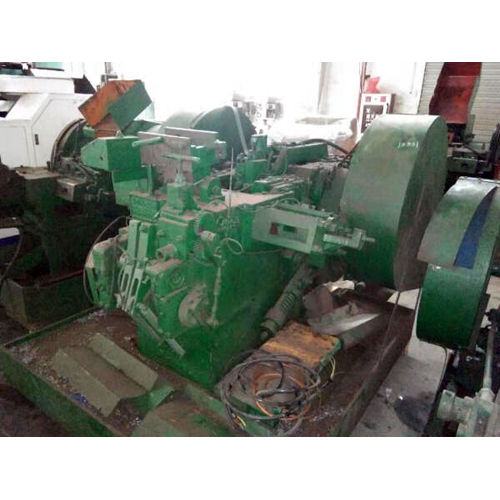 Used Taiwan RIGANG 2420 2 Mold 4 Blow Screw Rivet Cold Heading Machine