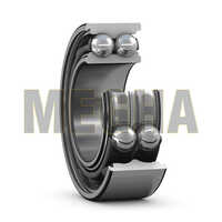 Double Row Ball Roller Bearing - Bearing Steel, Various Sizes Available, Silver | Integrated Rings, Low-Friction Design, 30Â° Contact Angle