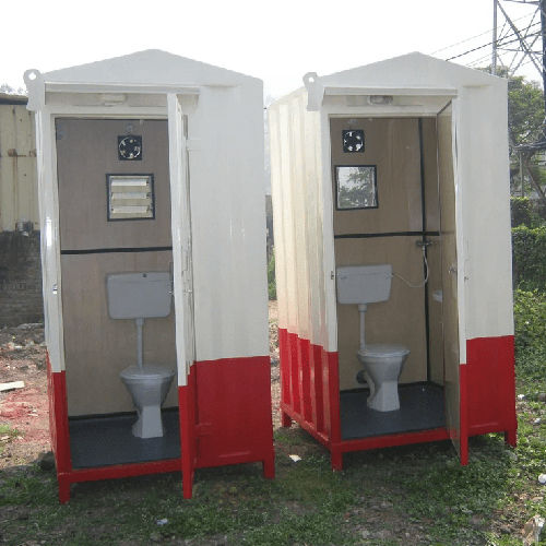 Mild Steel Portable Toilet Cabin